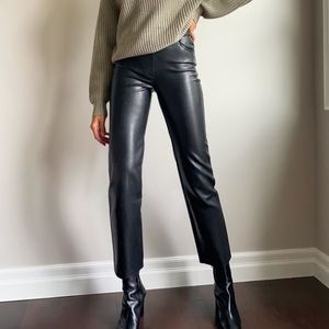 ARITZIA WILFRED MELINA VEGAN LEATHER PANTS